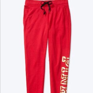 VS PINK Everyday Lounge Skinny Red Joggers S NWT